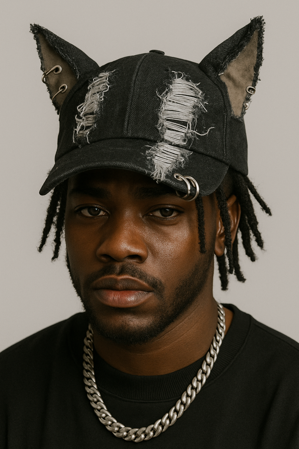 Boné Distressed Lobo