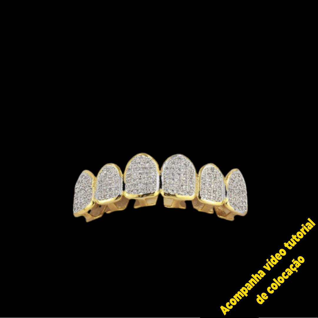 Grillz Lil Pump Ice Cravejado (Acompanha Massa Modeladora)