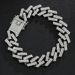 Pulseira Cuban Miami (Ice Cravejada)