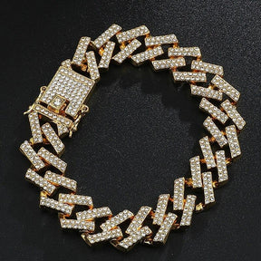 Pulseira Cuban Miami (Ice Cravejada)