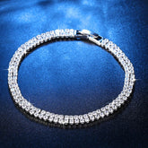 Pulseira Riviera Dupla (Ice Cravejada) 5mm