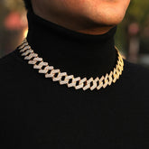 Corrente Cuban Miami Grossa 24k (Premium) Ice Cravejada 20mm