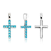 Corrente Riviera Premium 5mm + Pingente Cruz à Prova D'água (Ices Cravejados)