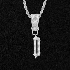 Pingente Pointed Ice Cravejado (Personalizado) + Presente: Corrente