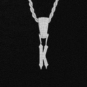Pingente Pointed Ice Cravejado (Personalizado) + Presente: Corrente