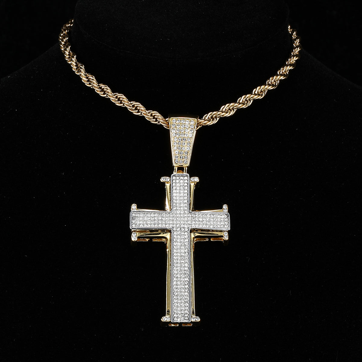 pingente-cruz-kingz-corrente-ice-cravejado-dourado