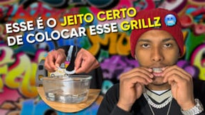 Grillz Trippie Redd Ice Cravejado (Acompanha Massa Modeladora)