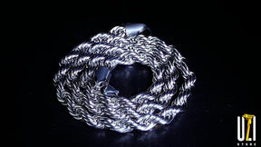 Corrente Rope Chain Fina (Cordão Baiano) 3mm