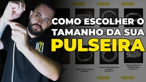 Pulseira Cuban Arame Farpado (Ice Cravejada) 9mm