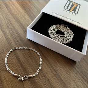 Kit Rope Chain (Corrente + Pulseira)