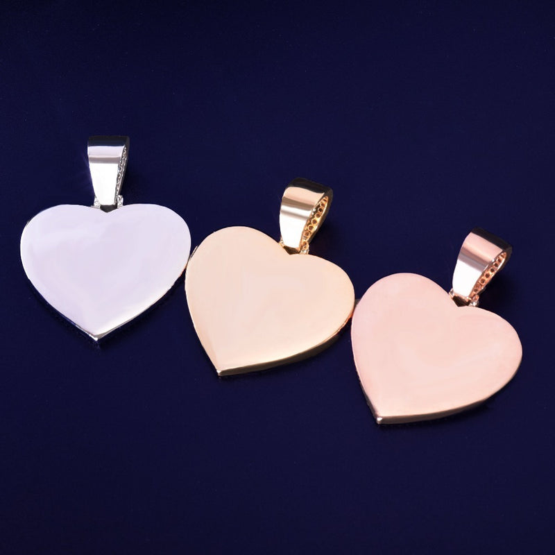 Medalhao-Heart-Personalizado-Ice-Cravejado-Presente-Corrente-pingente-ouro-dourado-prata-rose