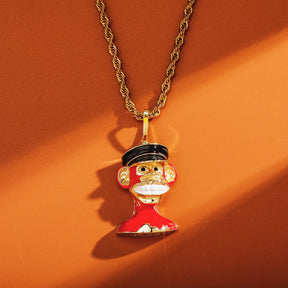 Pingente-BoredApe-Red-Corrente-cordao-colar-macaco-nft-dourado-ouro