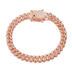 Pulseira-Cuban-Fina-Ice-Cravejada-rose