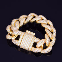 Pulseira Rolo Bulky 24K (Ice Cravejada) 23mm