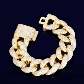 Pulseira Rolo Bulky 24K (Ice Cravejada) 23mm