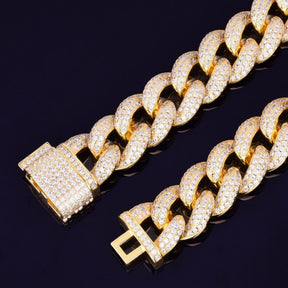 Pulseira Rolo Bulky 24K (Ice Cravejada) 23mm