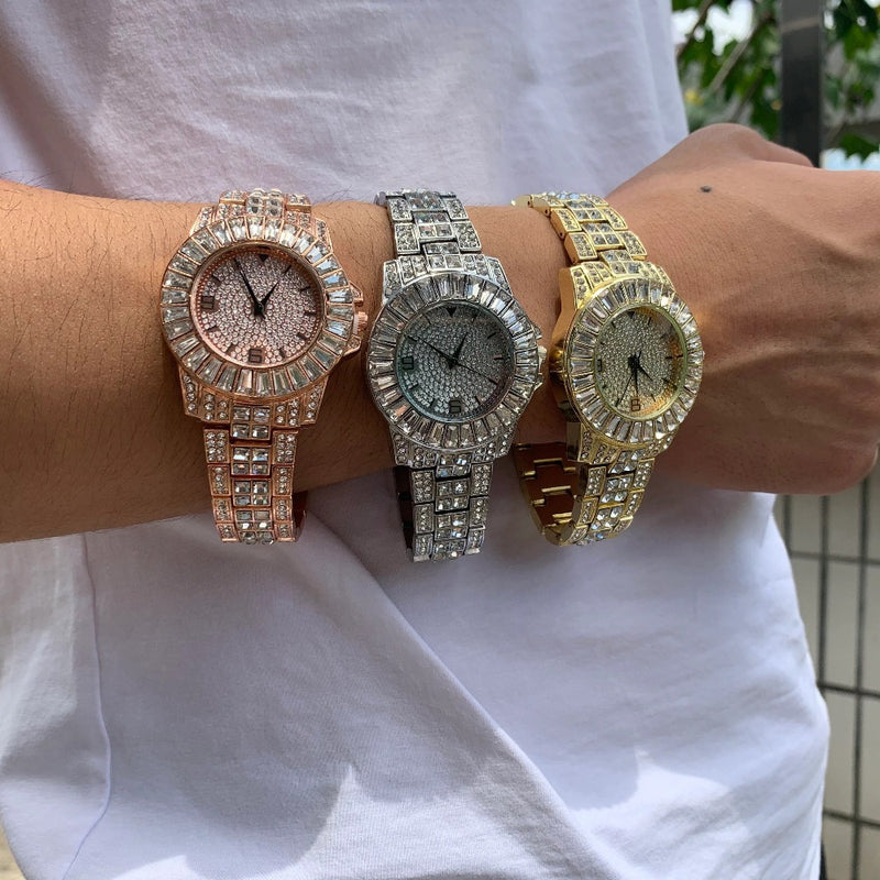 Relogio-posh-Ice-Cravejado-dourado-prata-rose