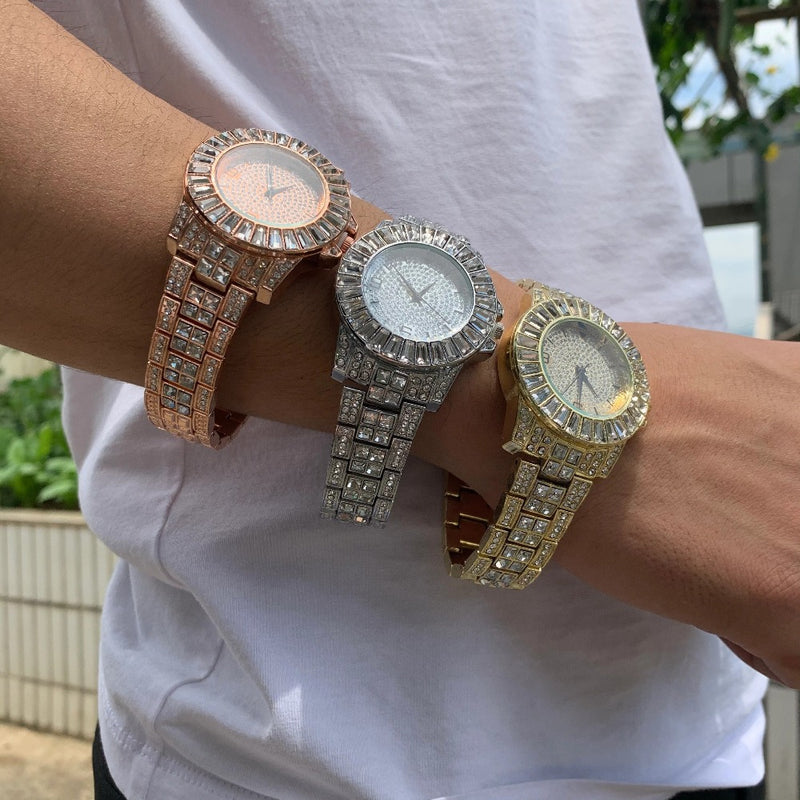 Relogio-posh-Ice-Cravejado-dourado-prata-rose