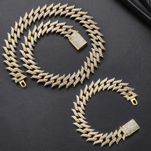    corrente-cordao-colar-cuban-flame-ice-cravejado-pulseira-ouro-frete-gratis