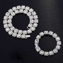 kit-corrente-cordao-colar-pulseira-riviera-12mm-ice-cravejado-prata