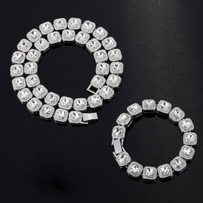 kit-corrente-cordao-colar-pulseira-riviera-12mm-ice-cravejado-prata