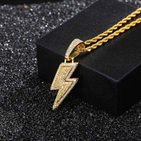    pingente-corrente-cordao-colar-flash-ice-cravejado-dourado