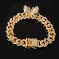 pulseira-cuban-butterfly-borboleta-ice-cravejada-ouro