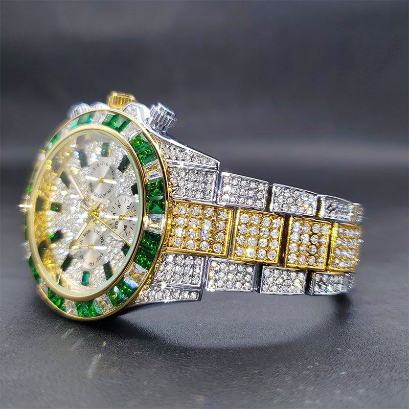 relogio-emerald-2-0-ice-cravejado-prata-dourado